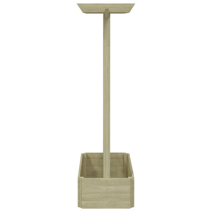 Puķu Kaste Ar Režģi Un Jumtiņu, 162X56X204 Cm, Koks