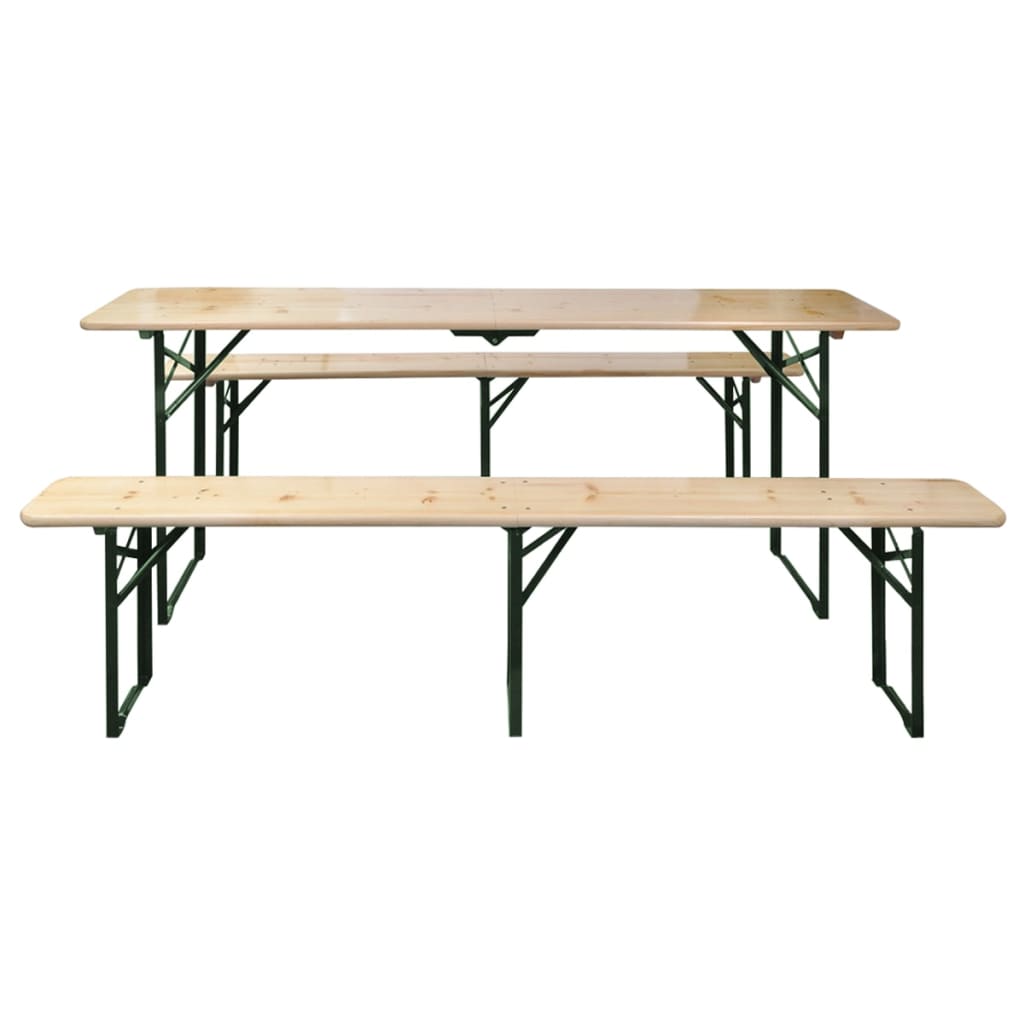 Saliekams Alus Galds Ar 2 Soliem, 220 Cm, Egles Koks