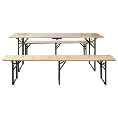 Saliekams Alus Galds Ar 2 Soliem, 220 Cm, Egles Koks