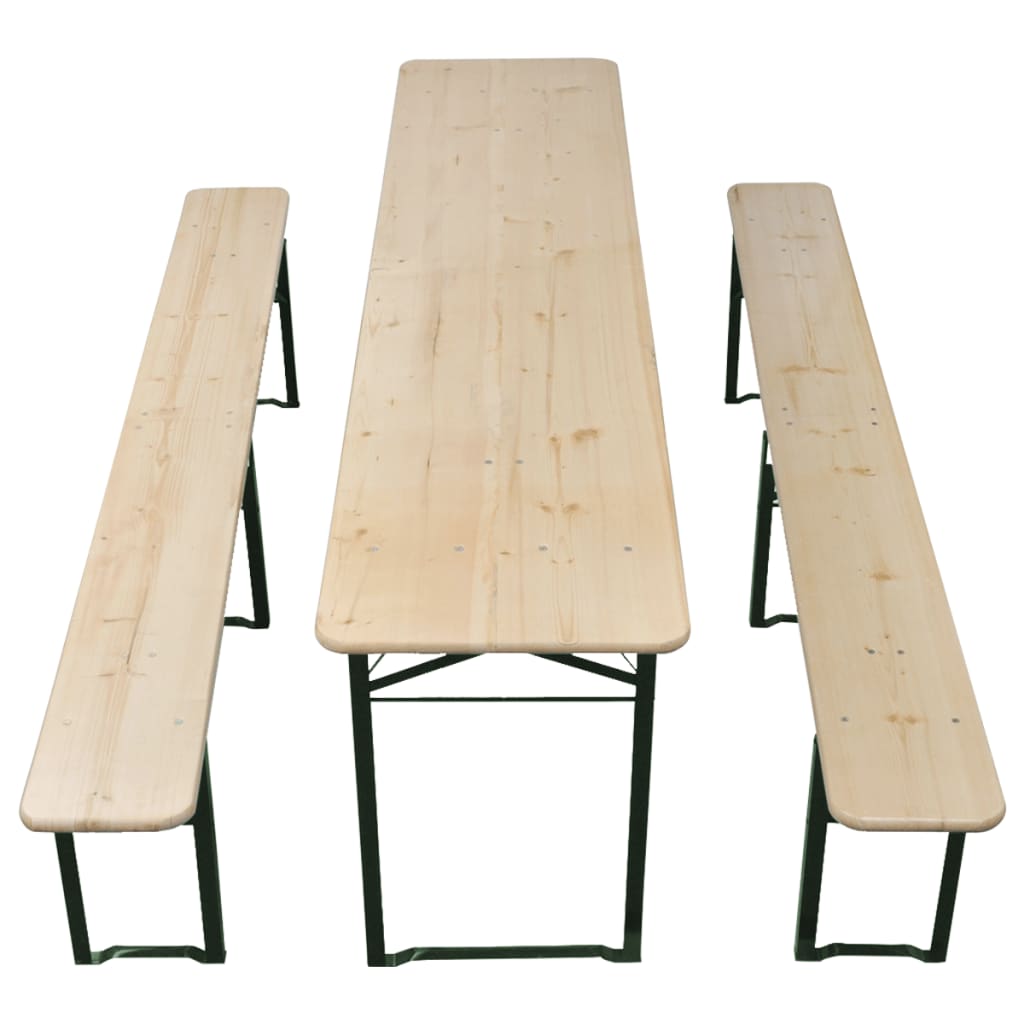 Saliekams Alus Galds Ar 2 Soliem, 220 Cm, Egles Koks