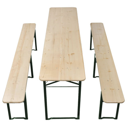 Saliekams Alus Galds Ar 2 Soliem, 220 Cm, Egles Koks