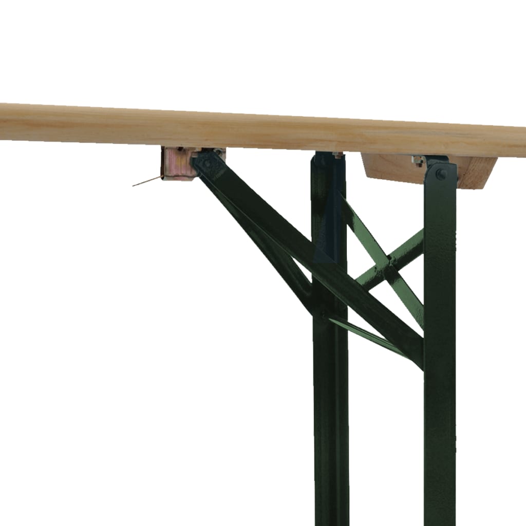 Saliekams Alus Galds Ar 2 Soliem, 220 Cm, Egles Koks