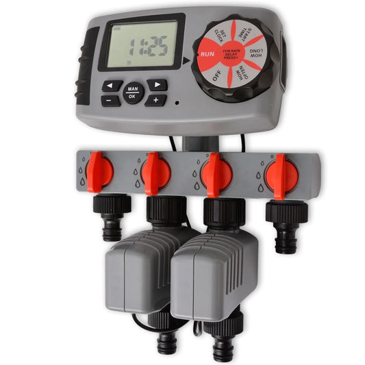 42352  Automātiskā Irigācijas Timer Ar 4 Stacijām 3 V