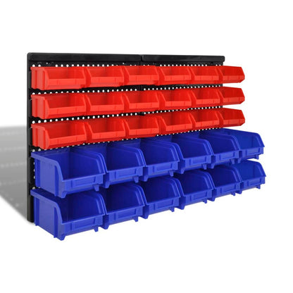 Plastmasas Kastes Garāžai Stiprināmas Pie Sienas 30 Gab.