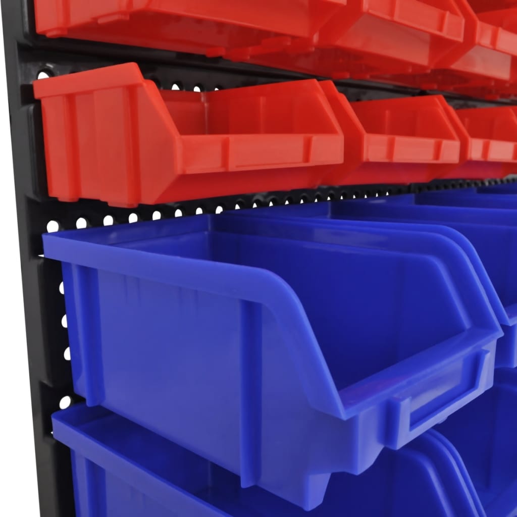 Plastmasas Kastes Garāžai Stiprināmas Pie Sienas 30 Gab.