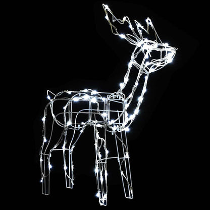 3-Daļīgs Ziemassvētku Dekors Ar Lampiņām, Brieži, 229 Led