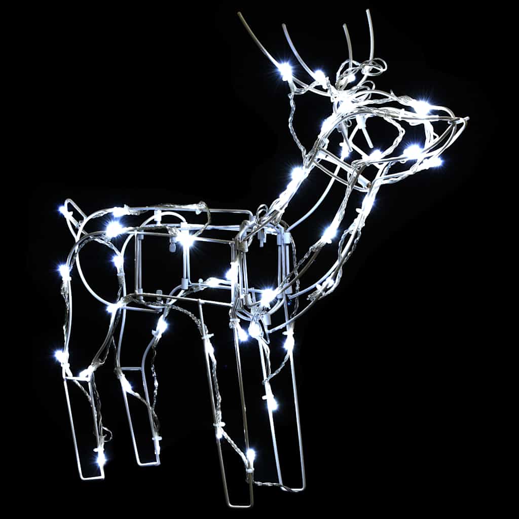3-Daļīgs Ziemassvētku Dekors Ar Lampiņām, Brieži, 229 Led