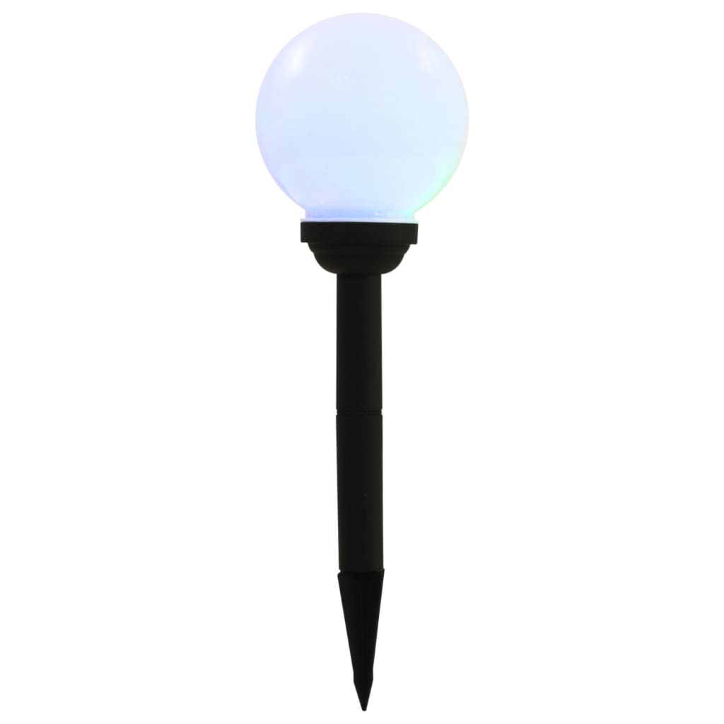 Āra Solārās Lampas, 8 Gab., Led, Sfēriskas, 15 Cm, Rgb