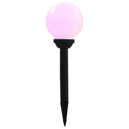 Āra Solārās Lampas, 8 Gab., Led, Sfēriskas, 15 Cm, Rgb
