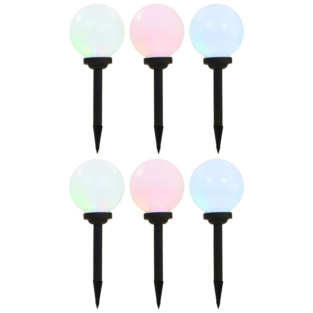 Āra Solārās Lampas, 6 Gab., Led, Sfēriskas, , Rgb