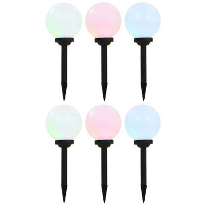Āra Solārās Lampas, 6 Gab., Led, Sfēriskas, , Rgb