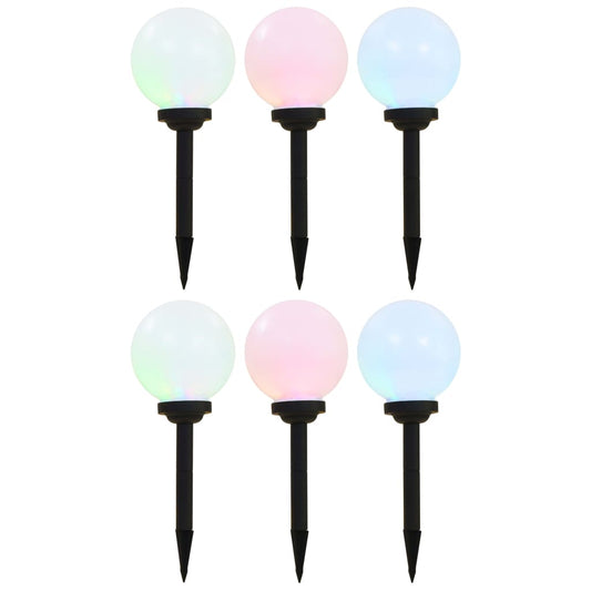 Āra Solārās Lampas, 6 Gab., Led, Sfēriskas, , Rgb