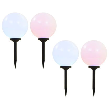 Āra Solārās Lampas, 4 Gab., Led, Sfēriskas, , Rgb