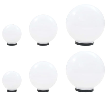 Led Lampas, 6 Gab., Sfēriskas, 20/30/40 Cm, Pmma