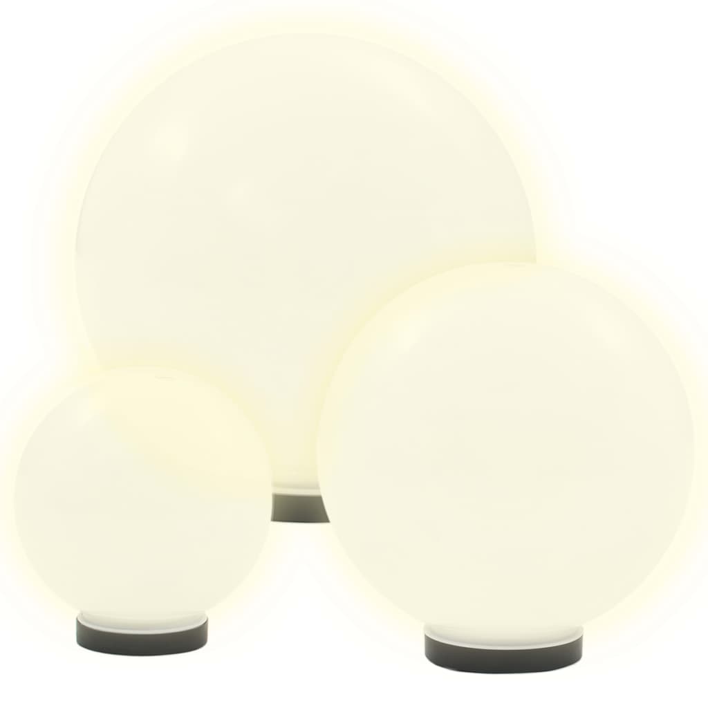 Led Lampas, 6 Gab., Sfēriskas, 20/30/40 Cm, Pmma