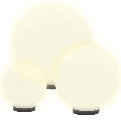 Led Lampas, 6 Gab., Sfēriskas, 20/30/40 Cm, Pmma