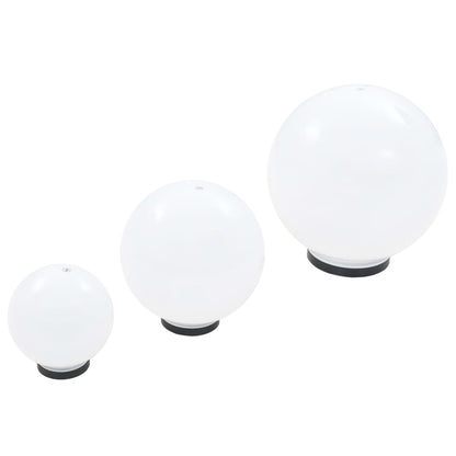 Led Lampas, 6 Gab., Sfēriskas, 20/30/40 Cm, Pmma