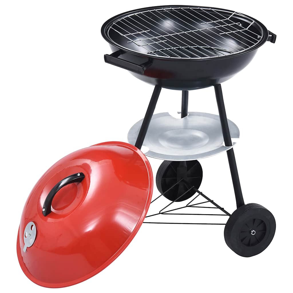 Grils Ar Riteņiem, Pārvietojams, Apaļš, Xxl, 44 Cm