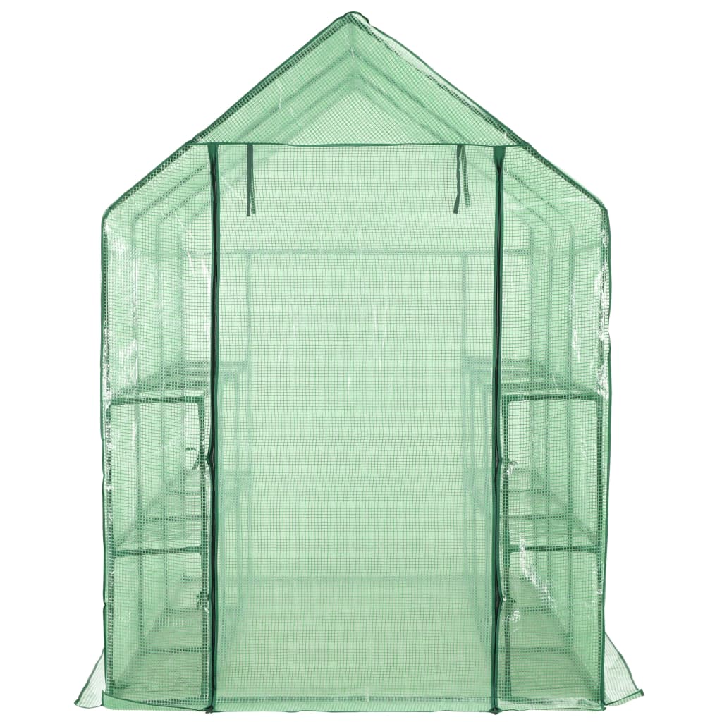 Siltumnīca Ar 12 Plauktiem, Tērauds, 143X214X196 Cm