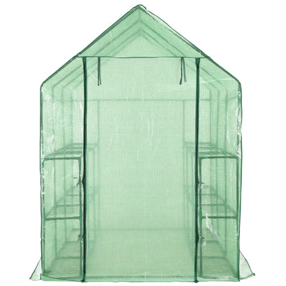 Siltumnīca Ar 12 Plauktiem, Tērauds, 143X214X196 Cm