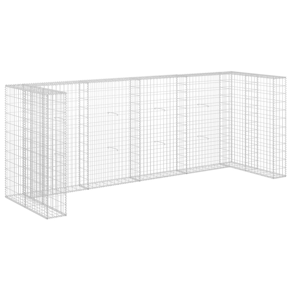Gabions Atkritumu Tvertnēm, Cinkots Tērauds, 320X100X120 Cm