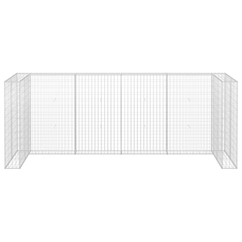 Gabions Atkritumu Tvertnēm, Cinkots Tērauds, 320X100X120 Cm