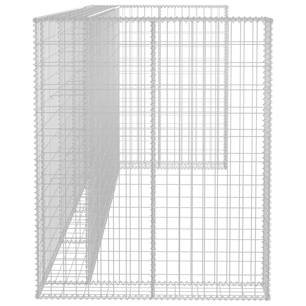 Gabions Atkritumu Tvertnēm, Cinkots Tērauds, 320X100X120 Cm