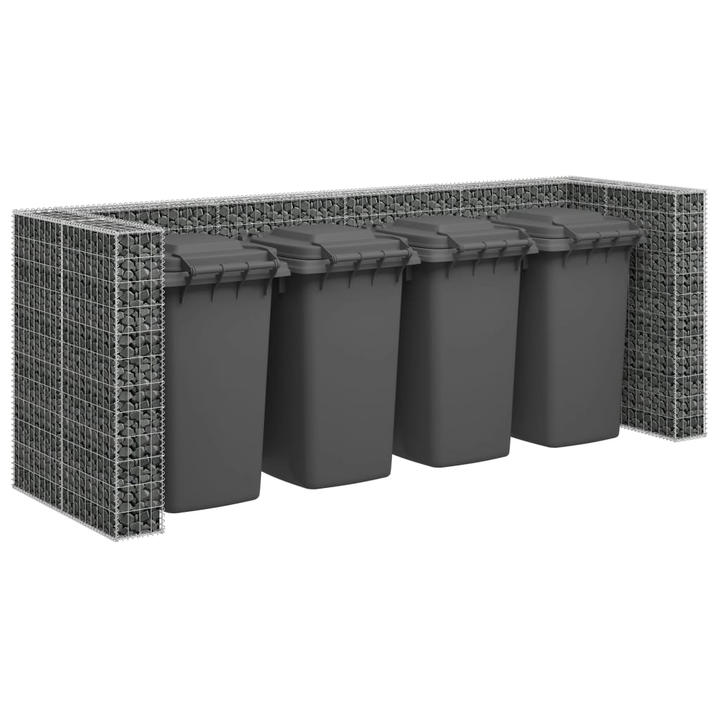 Gabions Atkritumu Tvertnēm, Cinkots Tērauds, 320X100X120 Cm