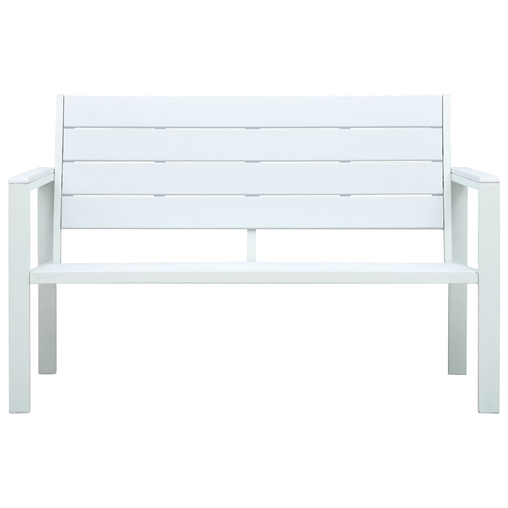 Dārza Sols, 120 Cm, Balts Hdpe, Koka Imitācija
