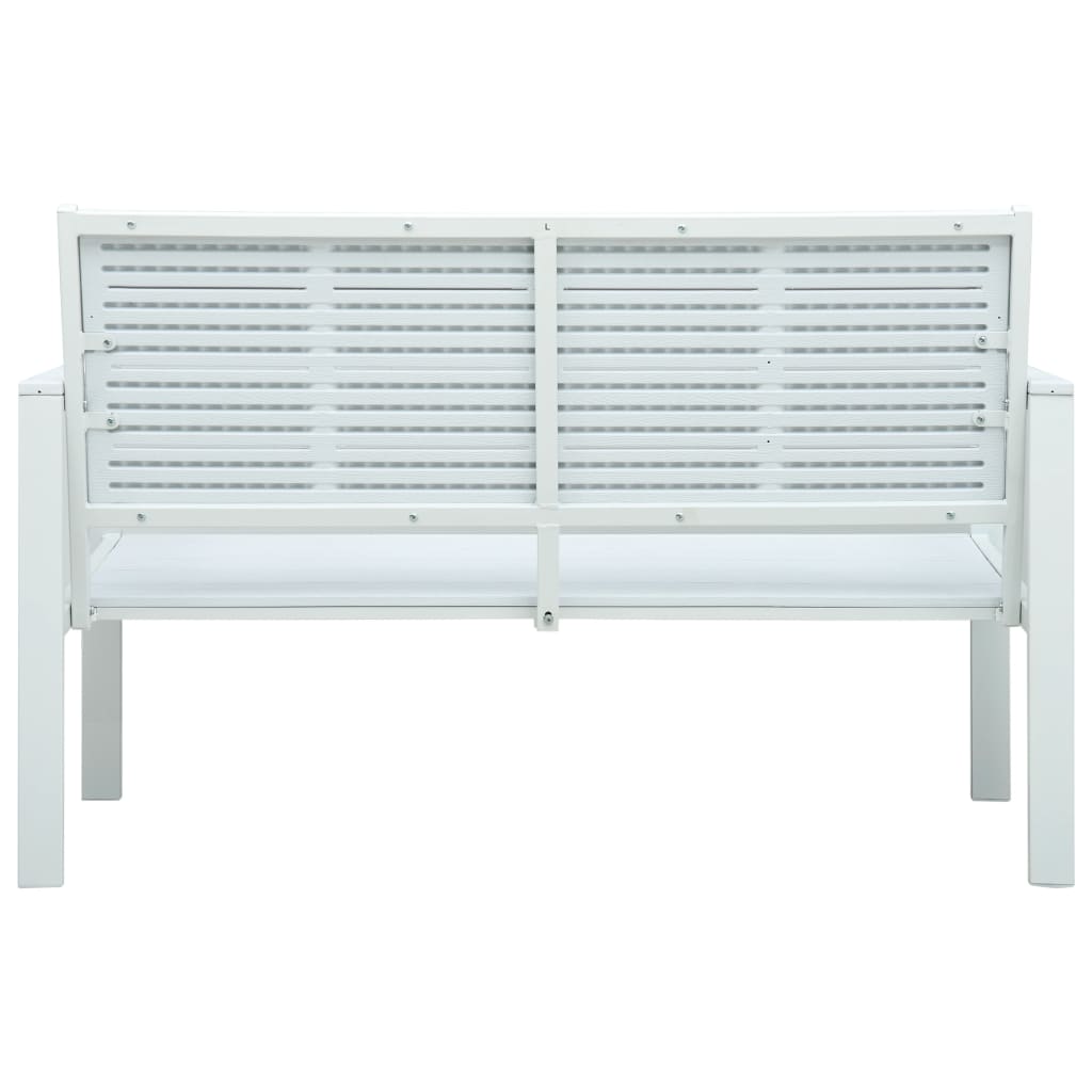 Dārza Sols, 120 Cm, Balts Hdpe, Koka Imitācija