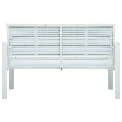 Dārza Sols, 120 Cm, Balts Hdpe, Koka Imitācija