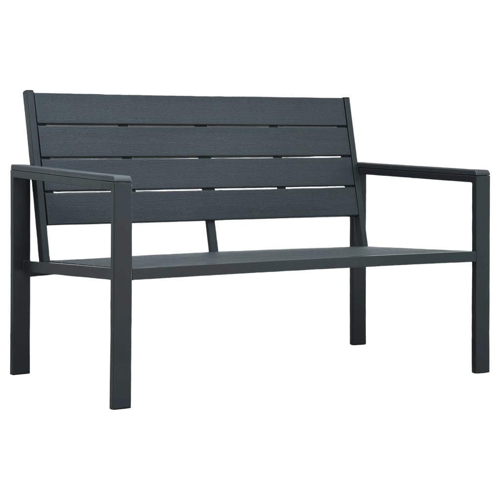 Dārza Sols, 120 Cm, Balts Hdpe, Koka Imitācija