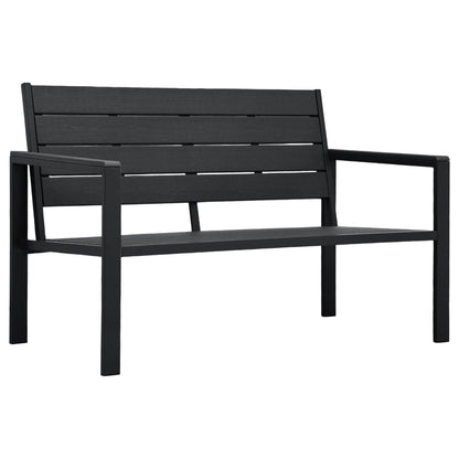 Dārza Sols, 120 Cm, Balts Hdpe, Koka Imitācija
