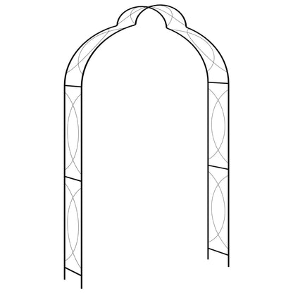 Dārza Arka, Melna, 150X34X240 Cm, Dzelzs
