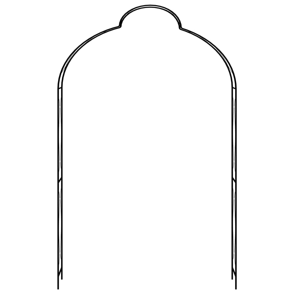 Dārza Arka, Melna, 150X34X240 Cm, Dzelzs