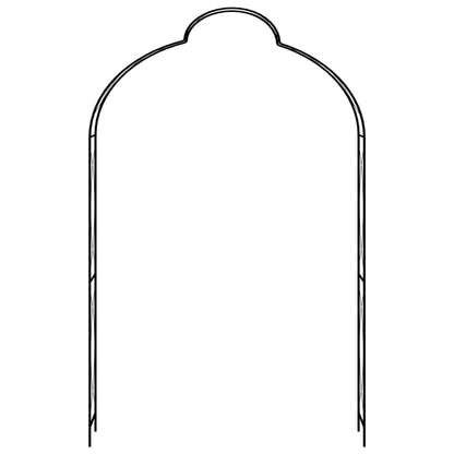 Dārza Arka, Melna, 150X34X240 Cm, Dzelzs