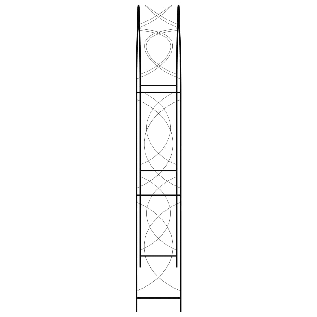 Dārza Arka, Melna, 150X34X240 Cm, Dzelzs