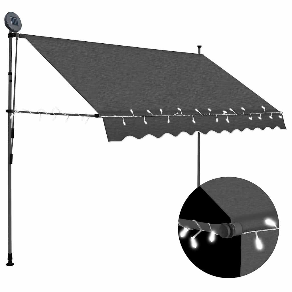Izvelkama Markīze Ar Led, Manuāla, , Antracītpelēka