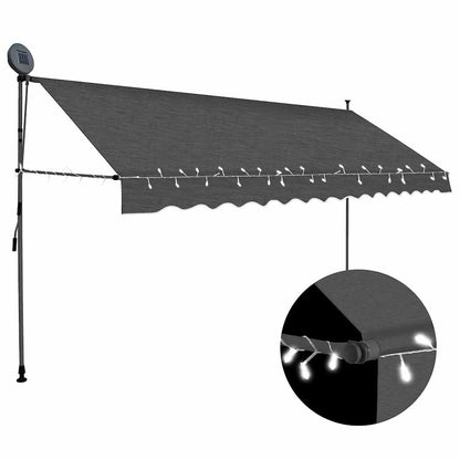 Izvelkama Markīze Ar Led, Manuāla, , Antracītpelēka
