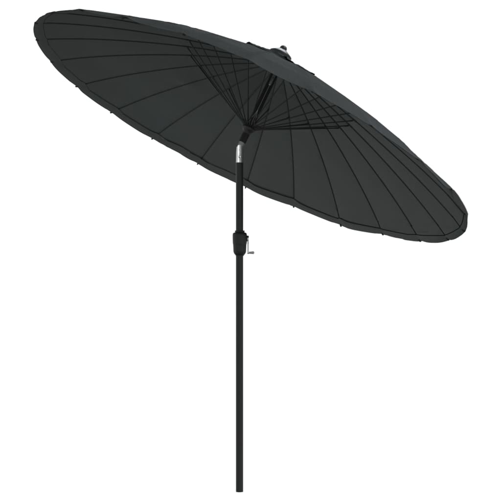 Dārza Saulessargs Ar Alumīnija Kātu, 250 Cm, Antracītpelēks