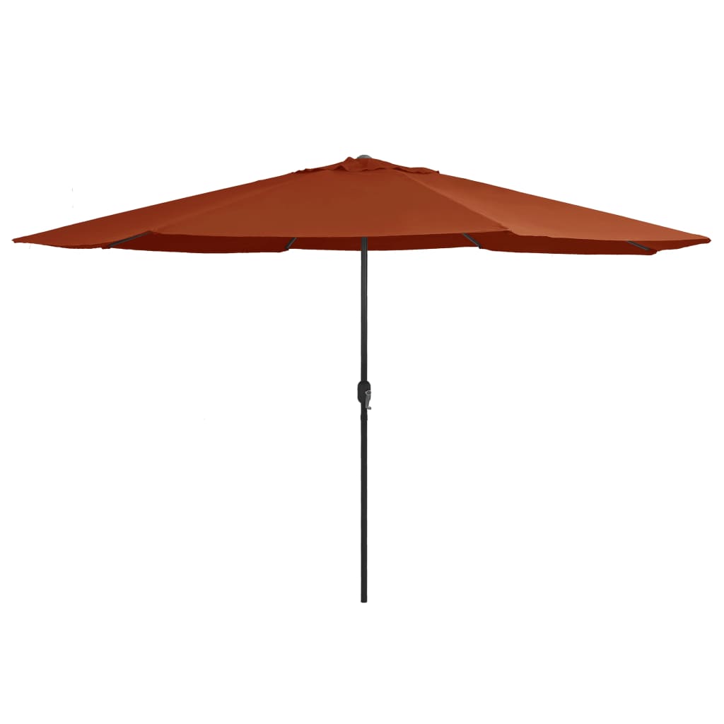 Dārza Saulessargs Ar Metāla Kātu, 390 Cm, Debeszils