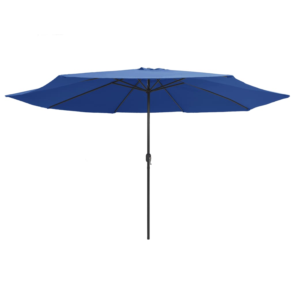 Dārza Saulessargs Ar Metāla Kātu, 390 Cm, Debeszils
