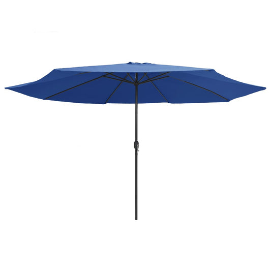 Dārza Saulessargs Ar Metāla Kātu, 390 Cm, Debeszils
