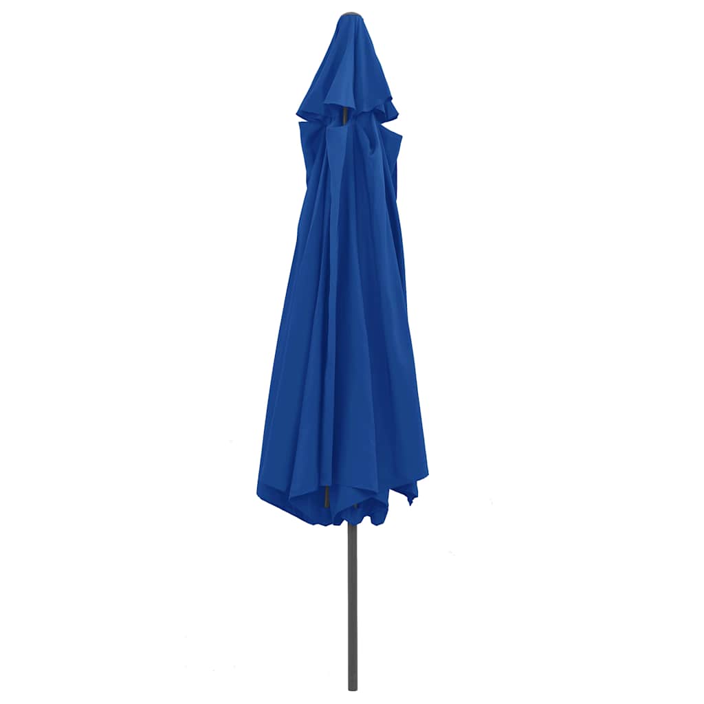 Dārza Saulessargs Ar Metāla Kātu, 390 Cm, Debeszils