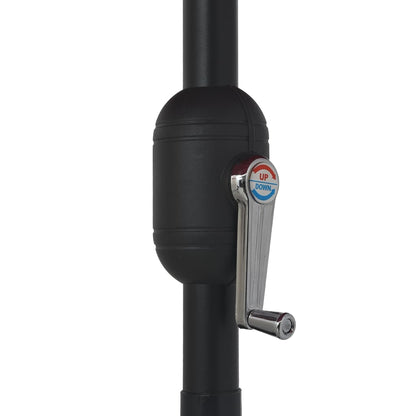 Dārza Saulessargs Ar Metāla Kātu, 390 Cm, Debeszils