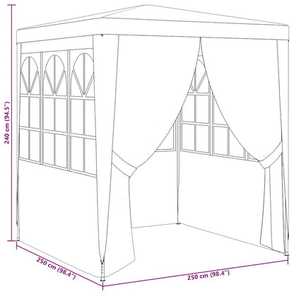 Dārza Nojume Ar Sānu Sienām, Profesionāla, 2,5X2,5 M,