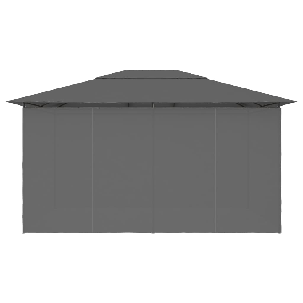 Dārza Nojume Ar Aizkariem, 4X3 M, Antracītpelēka