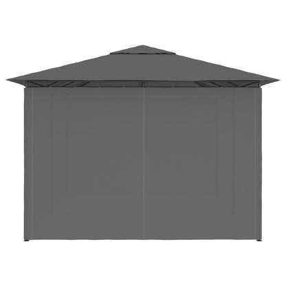 Dārza Nojume Ar Aizkariem, 4X3 M, Antracītpelēka