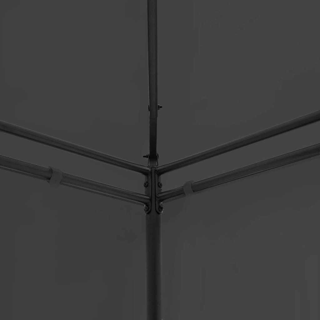 Dārza Nojume Ar Aizkariem, 600X298X270 Cm, Antracītpelēka