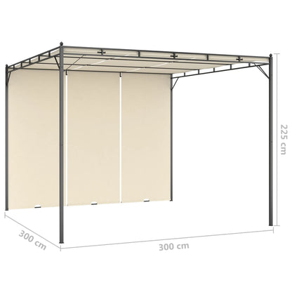 Dārza Nojume Ar Sānu Aizkariem, 3X3X2,25 M, S